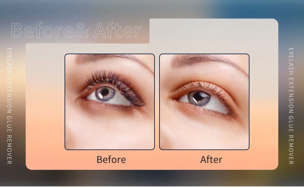 Eyelash extension glue remover