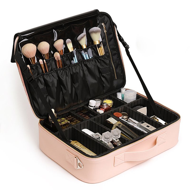 pink cosmetic travel bag